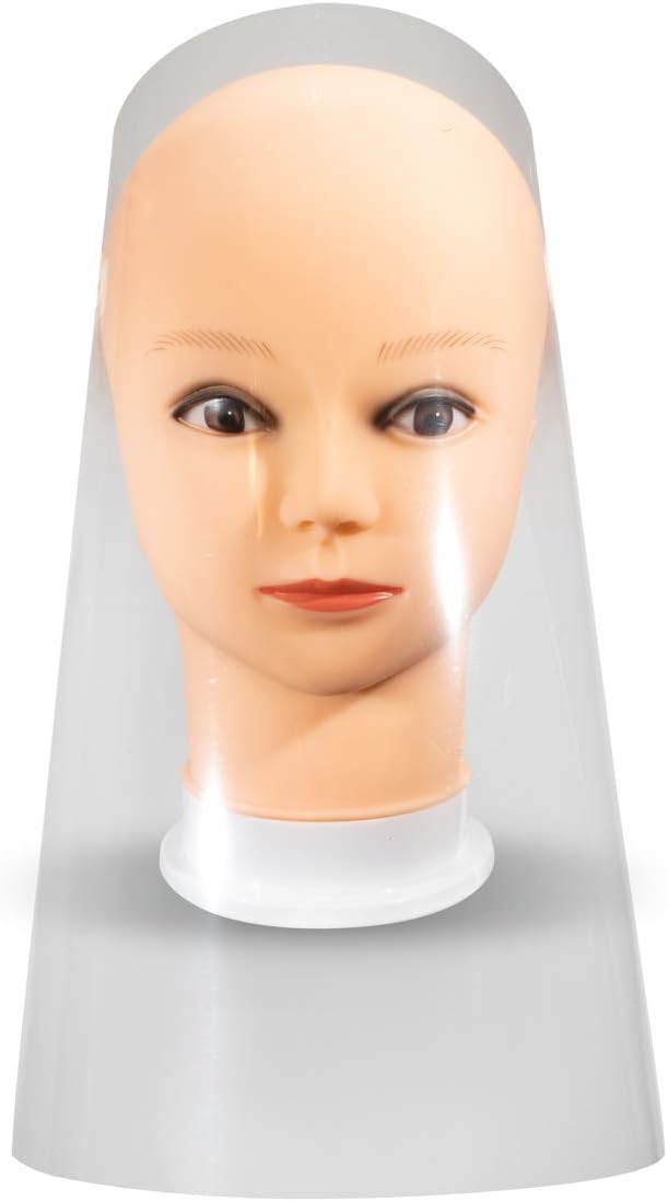 Hygloss Products Face Shield Plastic Sheets High Clarity .7 Mil Polyester for DIY Arts and Crafts, Stencils-100, 8.5 x 11 Inches, Clear