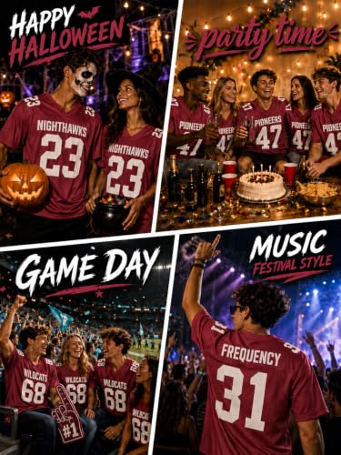 Image of Custom Replica Football Jersey with Name Number Logo