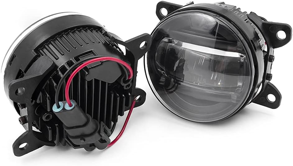 NJSBYL LED Fog Light Kits for J.eep Renegade 2015 2016 2017 2018 2019 2020 2021 Renegade BU BV Front Bumper Driver Passenger Side LED Fog Lamps Smoked Lens