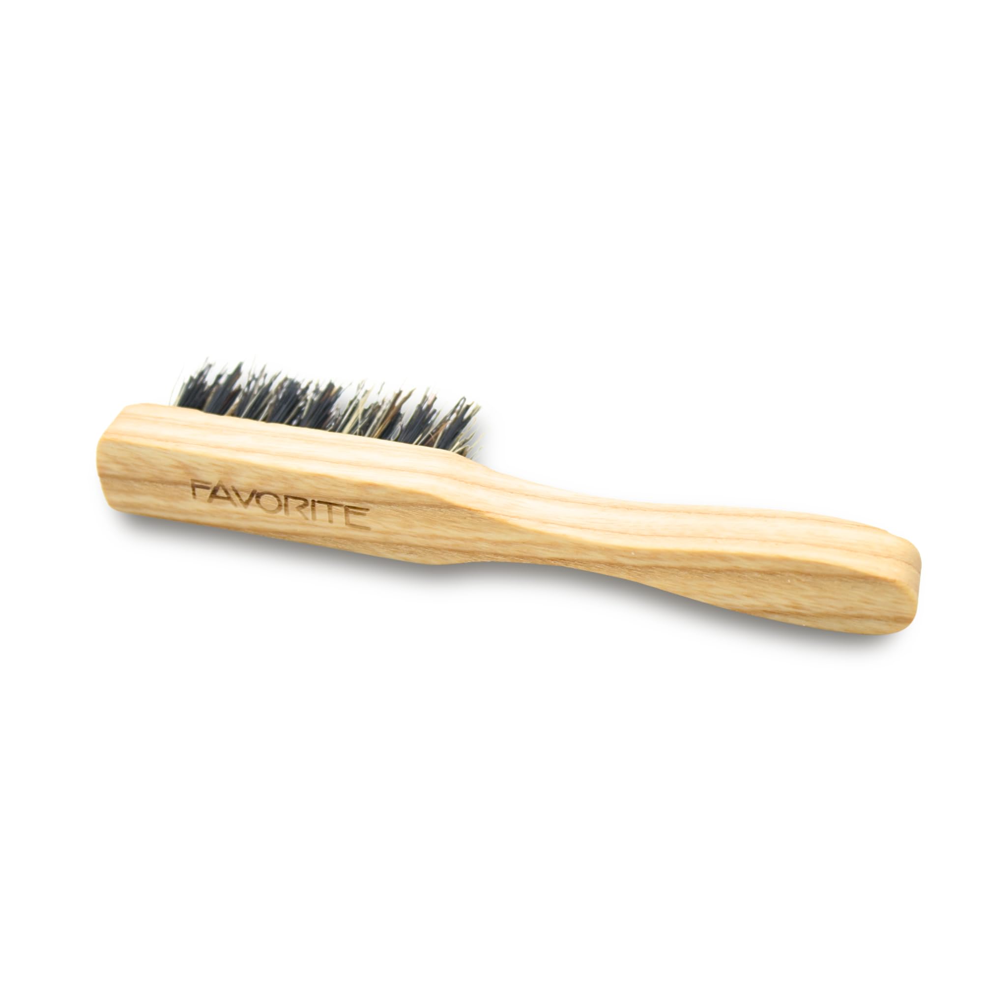 DOJA Barcelona Spazzola per Baffi con Setole di Cinghiale e Fibre Sintetiche – Spazzola per Barba in Legno di Frassino, Sostenibile e Duraturo – Spazzola per Baffi, Versatile, Facile da Pulire