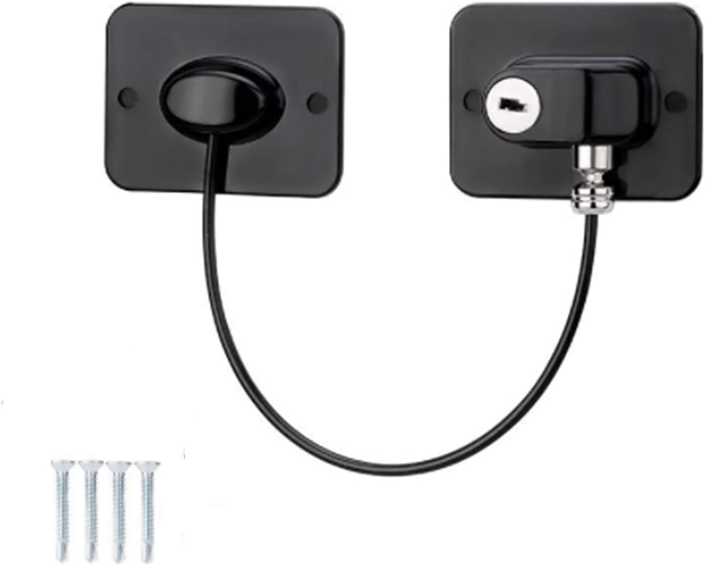 Serratura della porta Serratura della porta Fermo della porta, 2 pezzi Limitatore del cavo della finestra con viti Cavo di sicurezza for la sicurezza dei bambini e dei bambini for la sicurezza e la pr