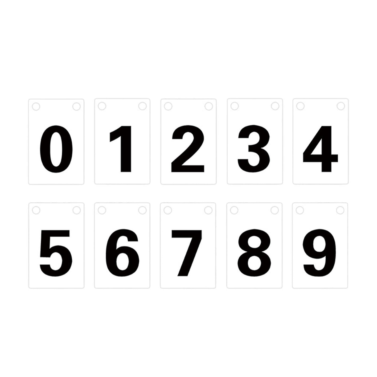 Yiju Score Keeper Numbers 0-9 Manual Score Flip Cards Scoring Board Scoreboard for Sports for Basketball Badminton Football