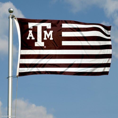 Texas A&M Aggies Stars and Stripes Nation Flag
