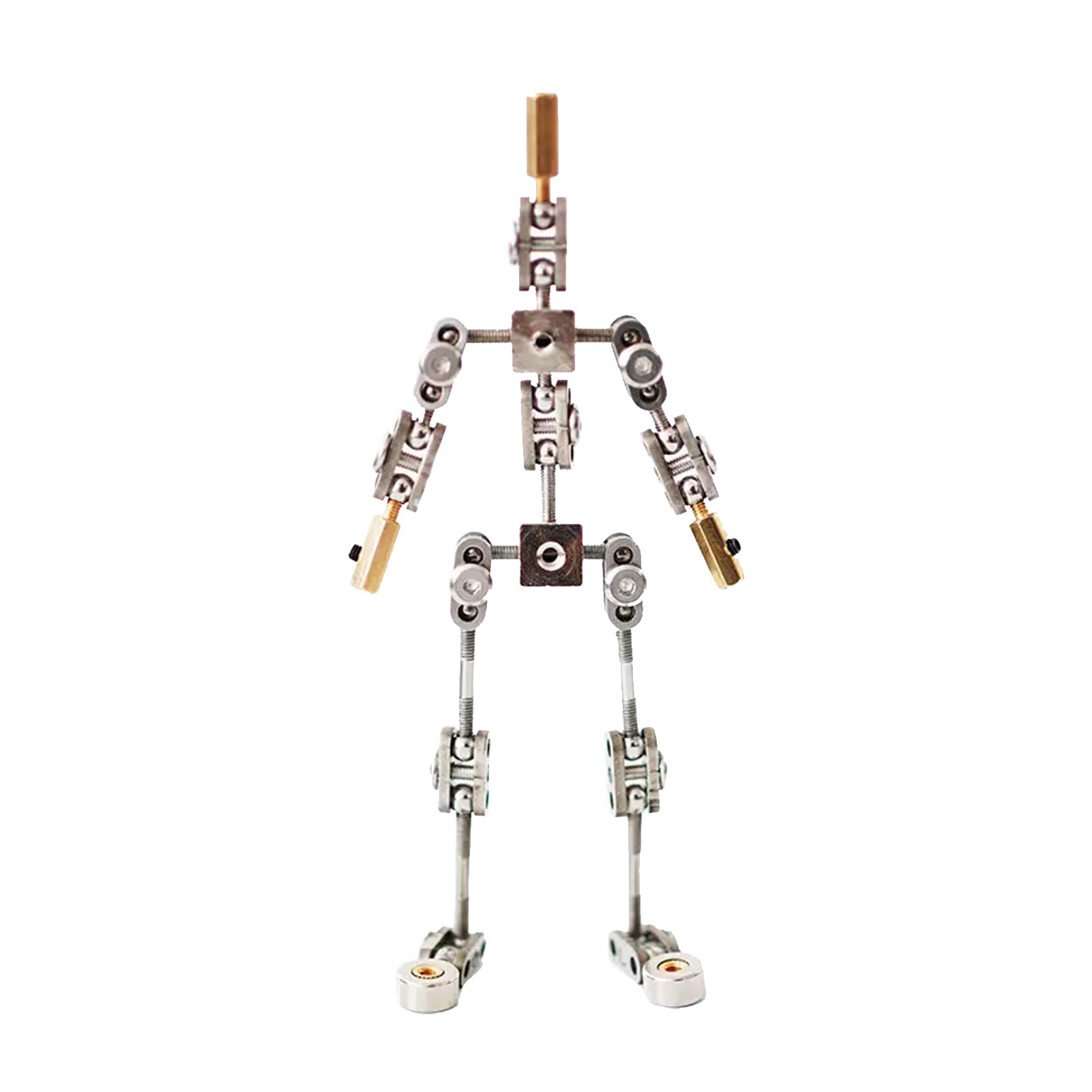 DIY Studio Stop Motion Armature Kit, Edelstahl Cinematic Animation Puppet, für Character Design Creation, Desktop Ornaments, Einfach Zu Montieren(Size:18cm)
