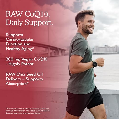 Garden of Life Raw CoQ10 200mg, with Omega 3 6 9 for Heart Health, 60ct - image 5