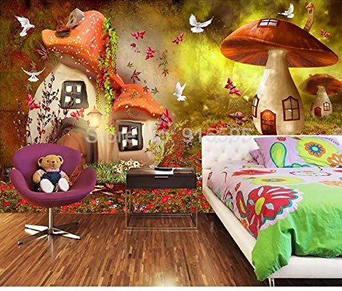 Papier peint photo 3D champignon impression murale haute définition