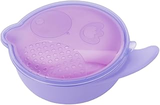 SECFOU Tigela De Suplemento Alimentar Trajes Roxos Roupa Roxa Tigela De Bebê E Colher Tigelas De Sucção Para Bebês Tigela De Alimentação Infantil Tigela À Prova De Derramamento Comida