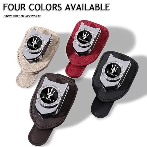 AIYING Pelle, Porta Occhiali da Sole per Auto