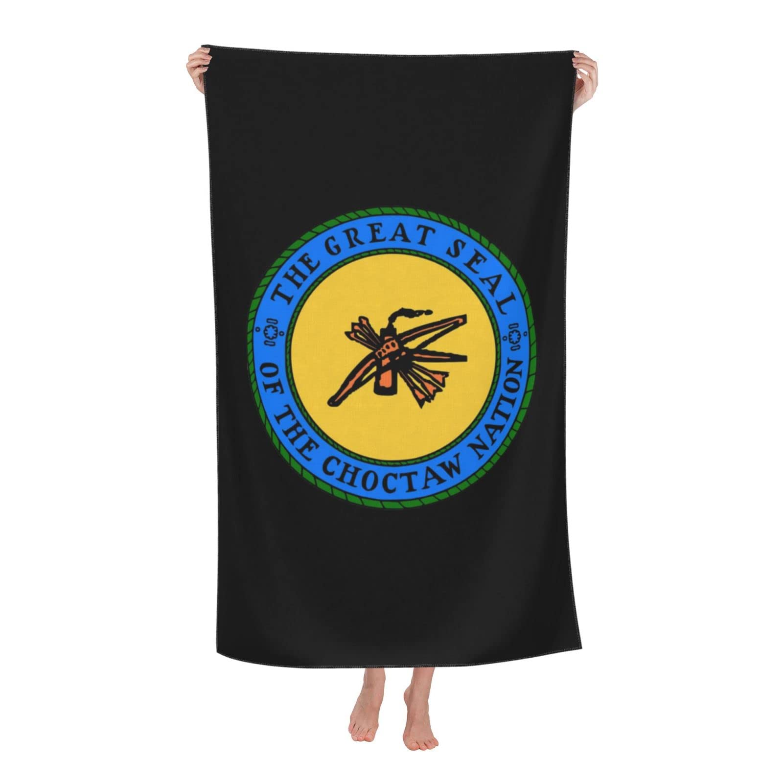 Beach Towel The Choctaw Nation Soft Bathroom Towels Cosy Anti Frizz Face Towels For Daily Use Hotel Bath,80X130Cm