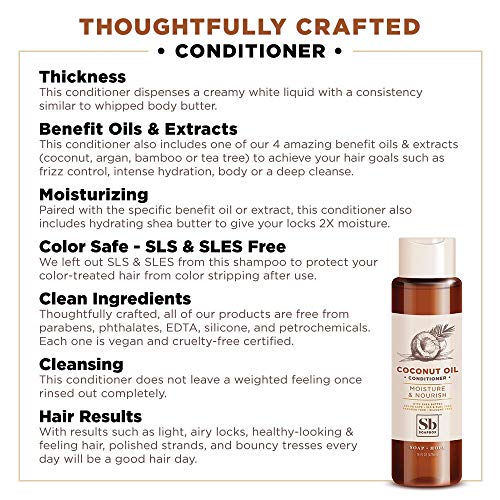 Soapbox Coconut Oil With Shea Butter Conditioner, Volumizing, Vegan, Color Safe, Sulfate & Silicone Free Hair Conditioner - 16Oz, Pack Of 3 #TOP6