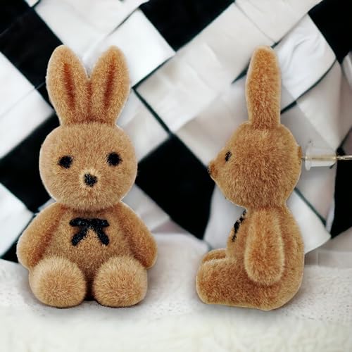 Image of Lucky Jewellery Designer Trendy Teddy And Rabbit Design Earring Stylish Teddy Bear Stud Earing | Cute Cartoon Earrings For Girls & Women (CHEP-TEDDY-PARENT)