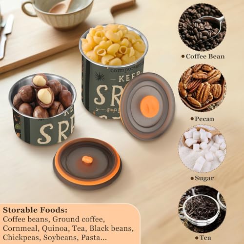 Recipiente hermético para café acero inoxidable 900 ml miniatura 6