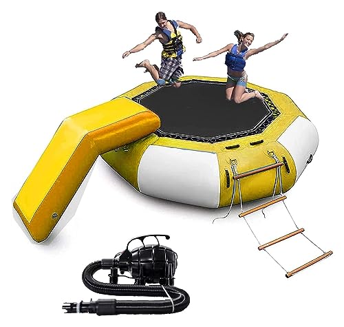 Aufblasbarer Wasserspringer mit Rutsche