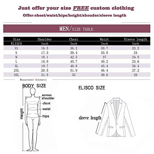 ELISCO Jaqueta masculina slim fit chique blazers terno masculino africano casamento banquete terno j