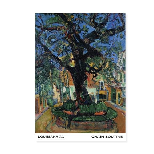 �f���}�[�N ���C�W�A�i�ߑ���p�� �|�X�^�[ Chaim Soutine ? Le Grand Arbre a Vence (Det store tra i Vence) (1929) A1 59.4×84.1cm