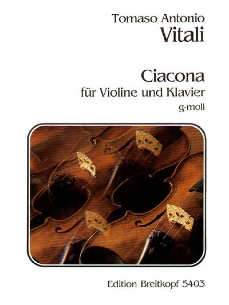 Chaconne in G minor - violin part with piano reduction - (EB 5403)