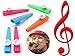 20 Pack Plastic Kazoos Musical Instruments with 20pcs Kazoo Flute Diaphragms Assorted Color Party Favors Gifts Kazoo Kid Random 8 Colors