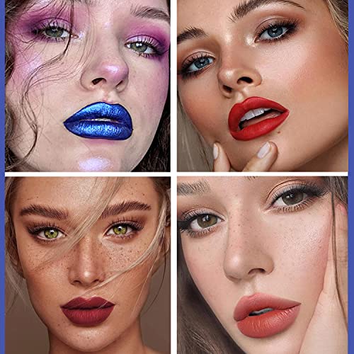 5 Pcs Lip Stain Peel Off, Matte Lip Gloss Kit Long Lasting Waterproof, Non-Stick Cup Peel Off Lip Stain For Women Girls Makeup Liquid Lipstick #TOP3