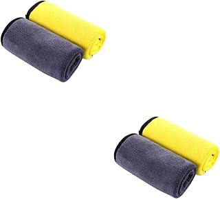 Wakauto 4 Peças Toalha De Secagem De Carro Pano De Limpeza De Microfibra Pano De Microfibra Pano De Limpeza De Óculos De Pelúcia Toalhas De Microfibra De Carro Trapos De Microfibra Toalha