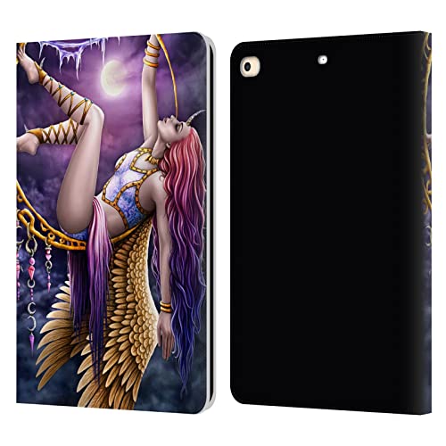 Protection cuir iPad 9.7 Sarah Richter finition ange gothique