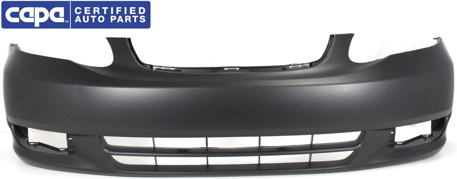 Garage-Pro Front Bumper Cover For Toyota Corolla 2003-2004 Sedan, For Models Without Spoiler, Primed CAPA TO1000240C