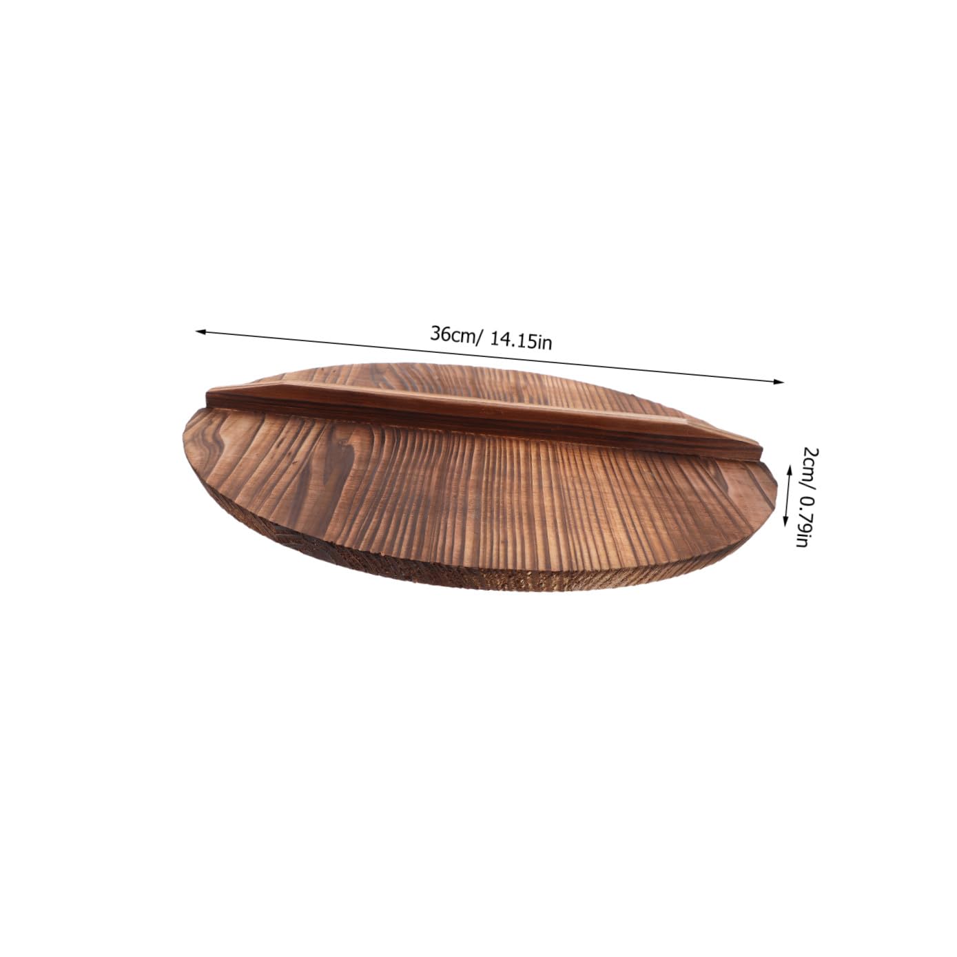 Coperchio in Legno Sintetico Marrone per Pentola Vintage, Resistente a Sbalzi Termici, per Trattenere Vapore in Cucina
