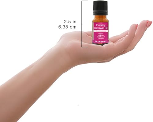 Miniatura 3 de Plantlife Aceite portador de onagra, prensado en frío, sin OMG y sin gluten, para piel, cabello y cuidado personal, 0.3 fl oz