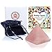 Healing Crystals India: Natural Rose Quartz Gemstone Pyramid Hand Polished Natural Healing Device