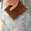 Personalized Wallet for Men - Custom Engraved Mens Leather Wallets - Monogram Customized for Him - Fathers Day, Birthday, Anniversary, Unique Personalized Mens Gift Idea for Dad, Husband, Brother, Son #3