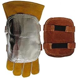 Careta Para Altas Temperaturas Caldera industrial para fundición de metal, protector de mano posterior, resistencia a la abrasión, resistencia a altas temperaturas, protector de mano de soldadura retardante de llama