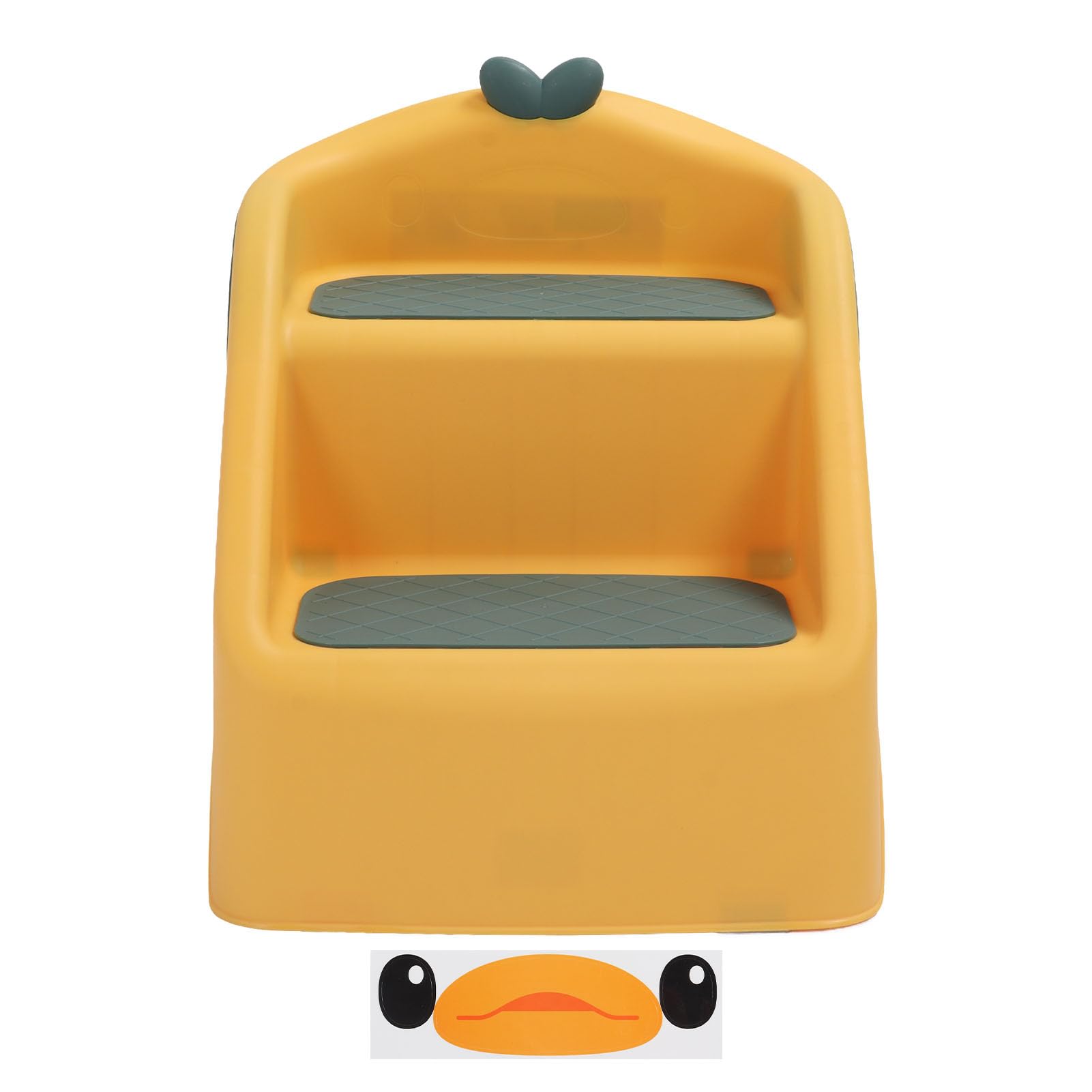 Taburete para Inodoro con Lavabo, Taburete Plegable para Niños Pequeños, Antideslizante, 3 en 1, para Baño de bebé (Yellow)