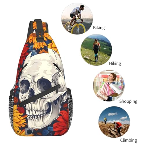 Bolso tipo bandolera con diseño Calavera para adultos miniatura 6