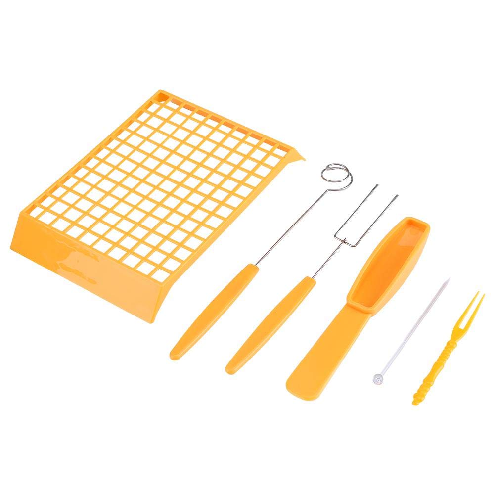 Elektrische Pralinenschmelze Schmelztiegel Fondue Schmelzmaschine Küchenwerkzeug mit DIY Formsatz zum Schmelzen von Schokolade(Gelb)