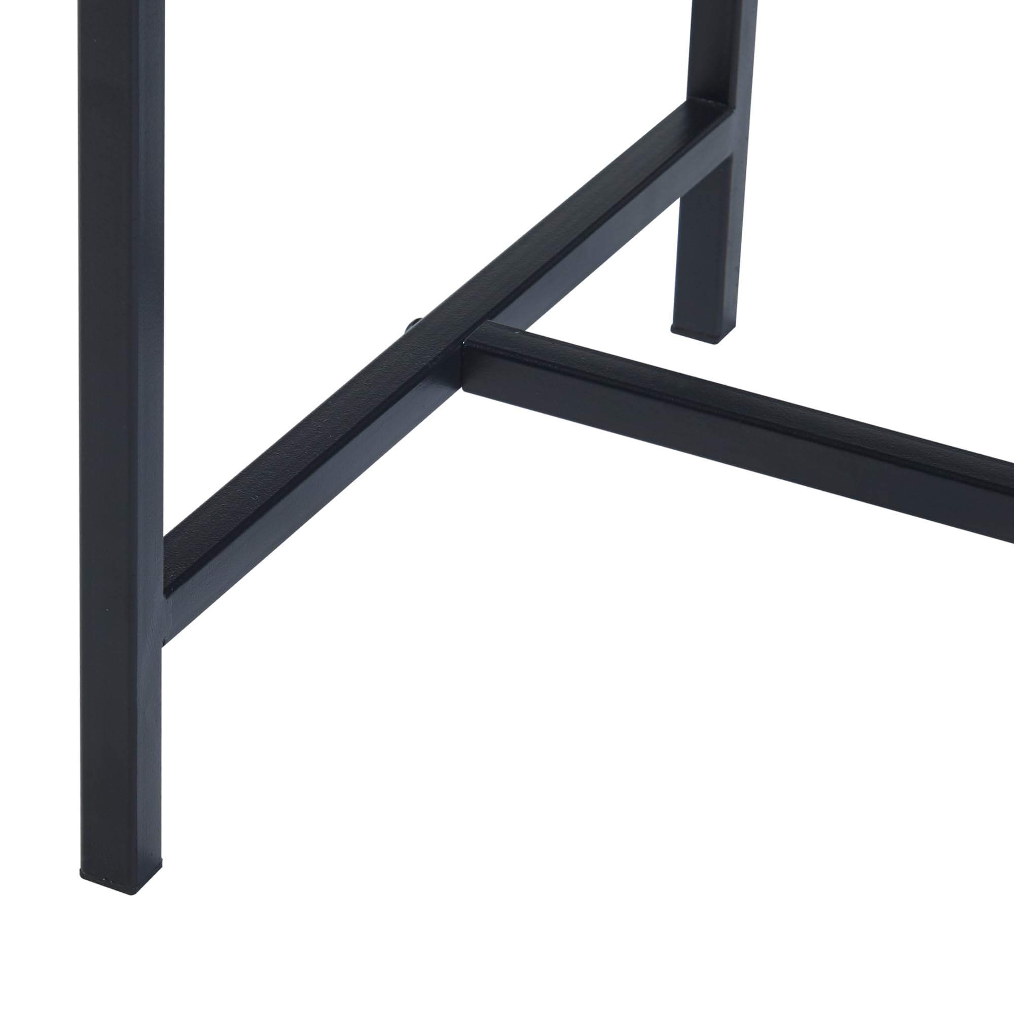 [en.casa] Blumenständer Porsgrunn Pflanzenständer mit Blumenkasten 70 x 30 x 30 cm Metall Schwarz Blumentopf mit Ständer