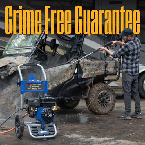 Image of Westinghouse WPX2700 Gas Pressure Washer, 2700 PSI and 2.3 GPM, Onboard Soap Tank, Spray Gun and Wand, 5 Nozzle Set, for Cars /Fences /Driveways /Homes /Patios /Furniture