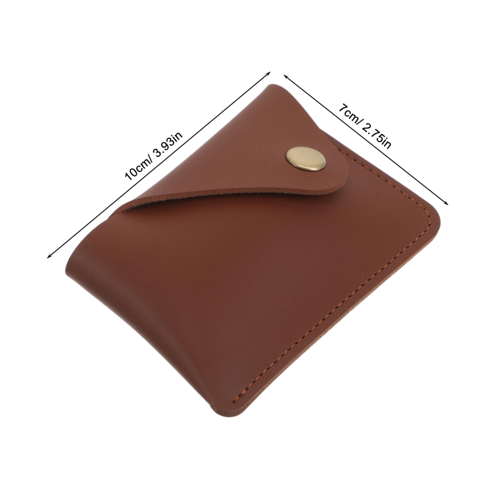 Yardwe Mini Coin Pouch Fake Leather Small Card Holder Id Card Pouch Coin Change Pouch Vintage Style for Women