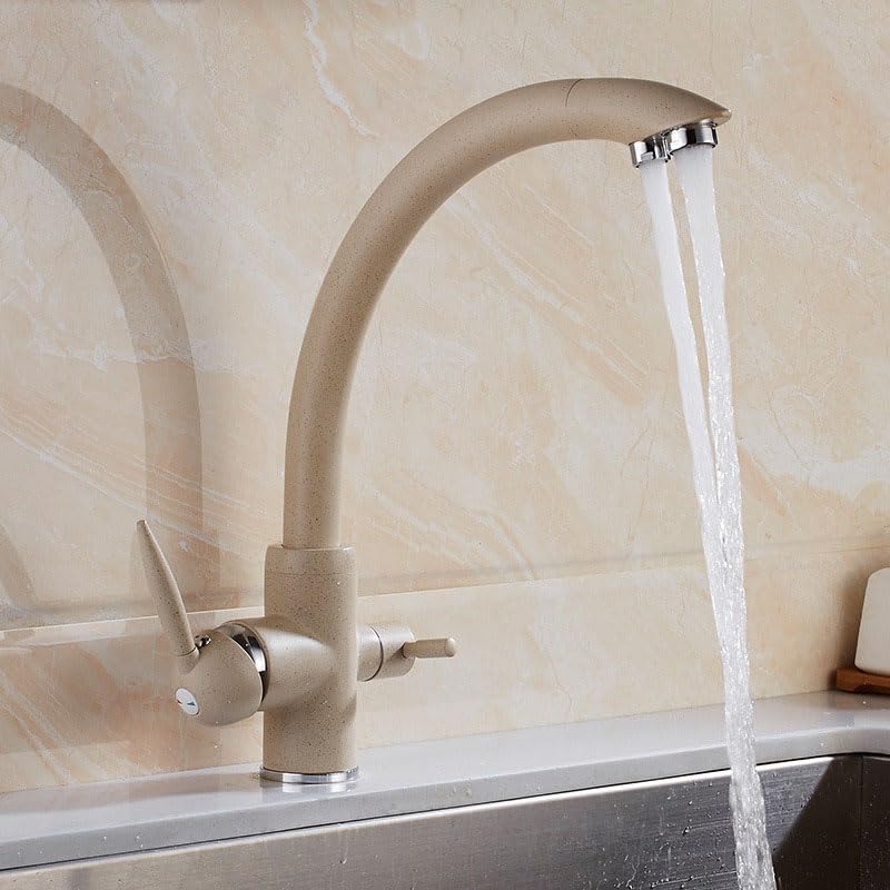 Mezclador de fregadero de cocina de 3 vías ideal para sistemas de agua filtrada doméstica