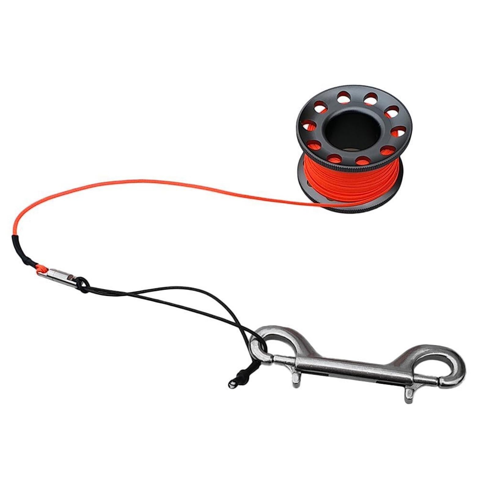 Diving Finger Spool, Scuba Diving Reel Spool 15m Multicolor Aluminum Alloy Cave Wreck Drift(Grey)