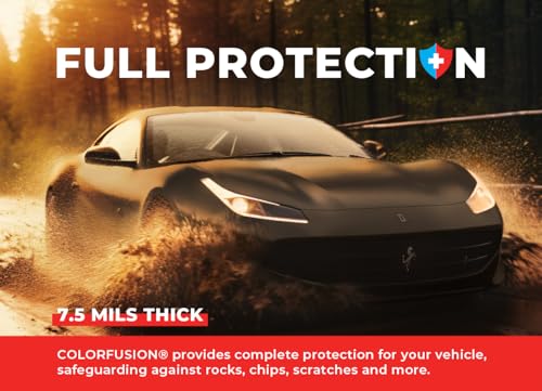 Image of ColorFusion PPF by VViViD, Matte Stealth Midnight Black Dry Apply PPF Vinyl Car Wrap Roll 1.3ft x 5ft