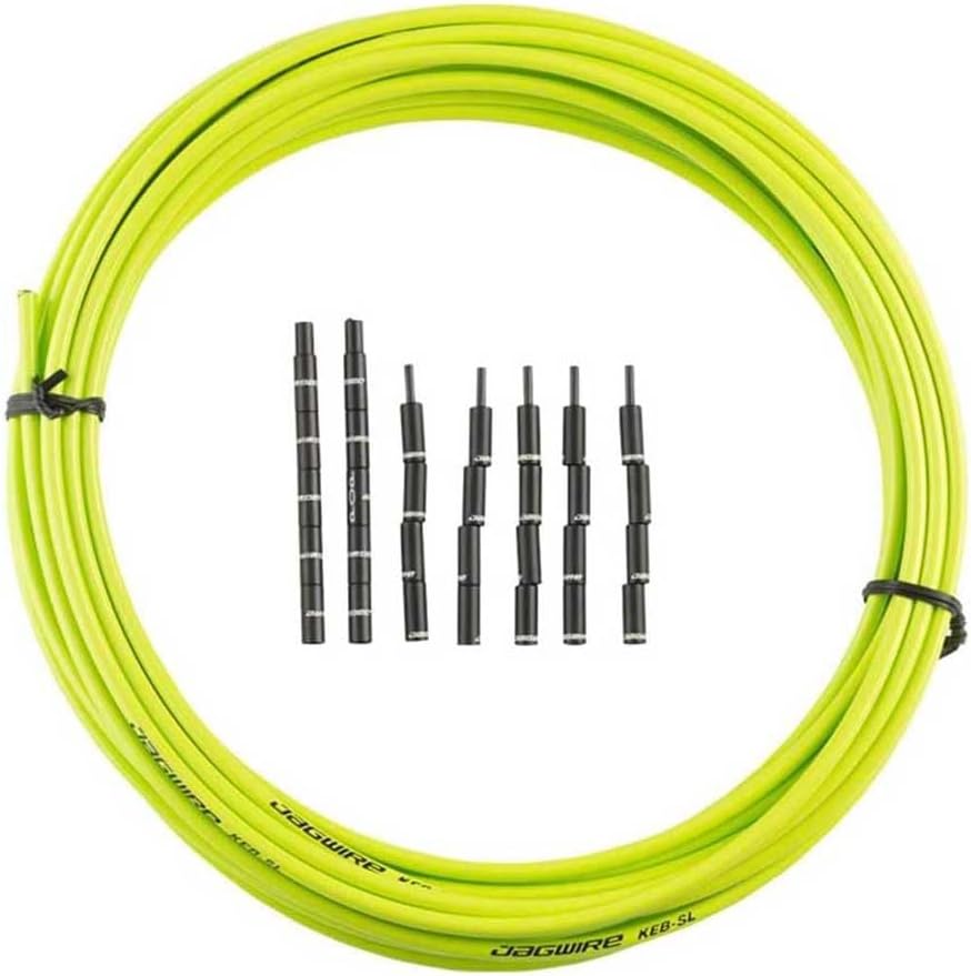 Jagwire - Pro 5 mm KEB-SL Compressionless Bicycle Brake Housing | Kevlar-Reinforced | Slick-Lube Inner Liner | 10 Meters | Organic Green