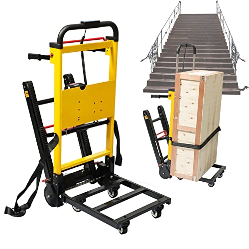 Carretilla de mano plegable, carrito para subir y bajar escaleras con capacidad de 200 kg, batería extraíble para mayor comodidad y versatilidad