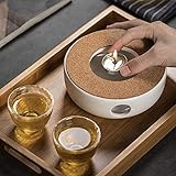 Ein rundes konkaves Design. Die runde Konkave auf dem Porzellanboden unterstreicht nicht nur die Texturqualität, sondern lässt auch genügend Platz für Teelichter / Mini-Kerzen.