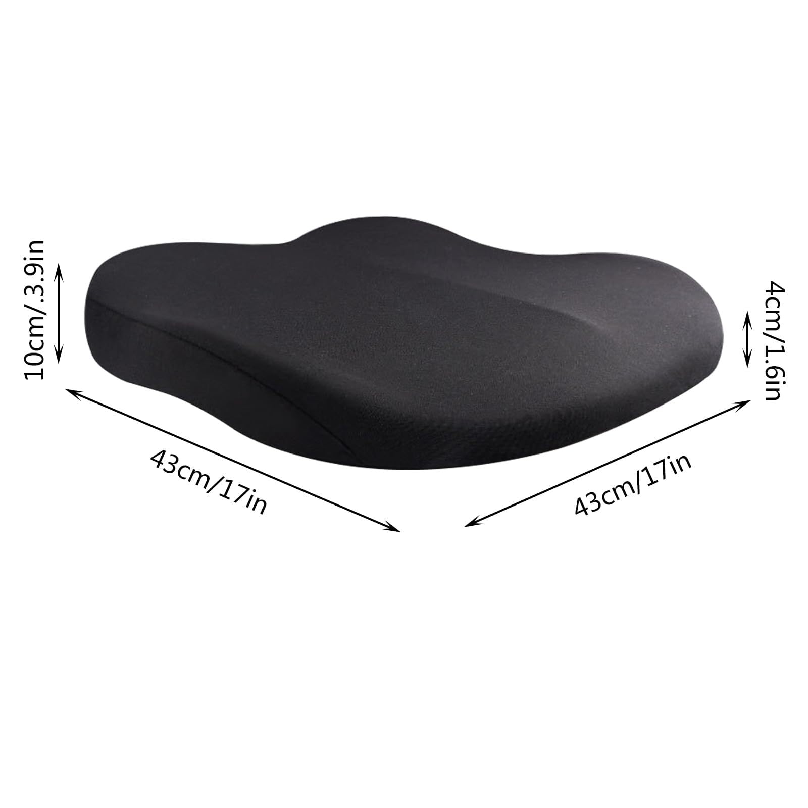 HuuppHip Rehausseur Siège Auto Coussin Ergonomique Mousse Mémoire De Forme - Anti-Dérapant Multifonction