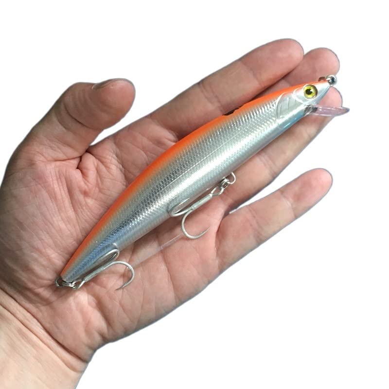 Comcapy Saltwater Shallow Diving Floating Minnow Fishing Lure 140F 32g Long Casting Hard Artificial Bait For Pike Mackerel Seabass (Color : C)