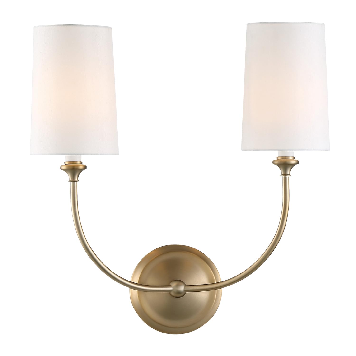 Crystorama Libby Langdon Sylvan 2 Light Vibrant Gold Sconce 