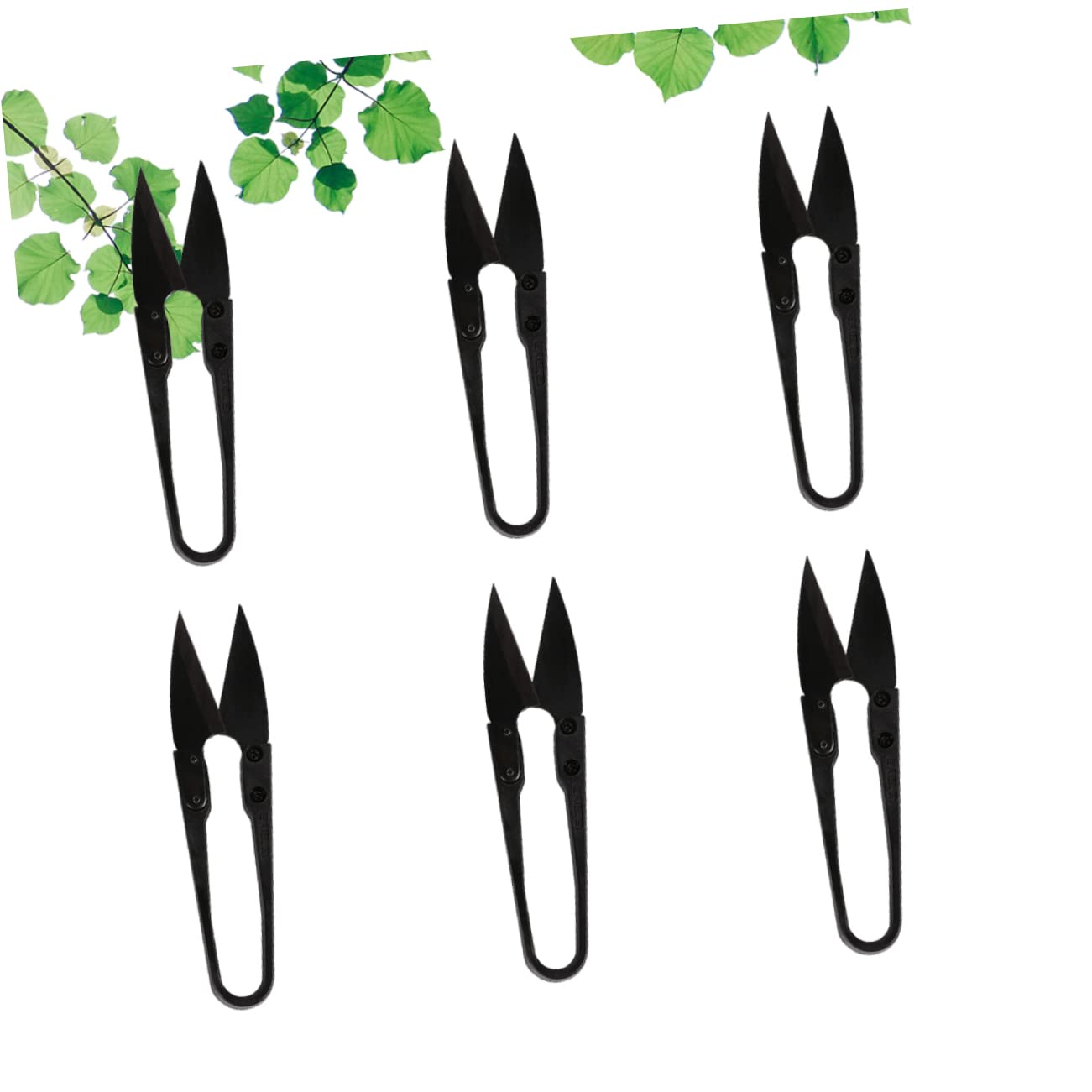 EXCEART 18pezzi Forbici U-shape Per Cucito Utensili Pratici Per Ricamo e Taglio Filo Per Progetti Casa Nero