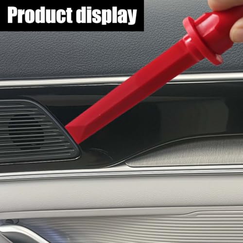 Image of Non-Marring Grip Plastic Chisel Scraper - 11 inch Plastic Razor Scraper Car Wheel Weight Remover Tool, Chemical Resistant Scraper Tool for Removing Decal, Emblem, Debris, Adhesives, Film, Paint (2PCS)