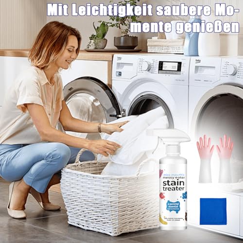 Fosoloni Fleckenentferner Kleidung,3 Stück Stain Treater Spray Set,Wäschefleckenentferner für Kleidung, Butter,Spezialfleckentferner gegen Fettflecken, Schokoladen-Flecken,Für weiße Wäsche,Stricken – Bild 7