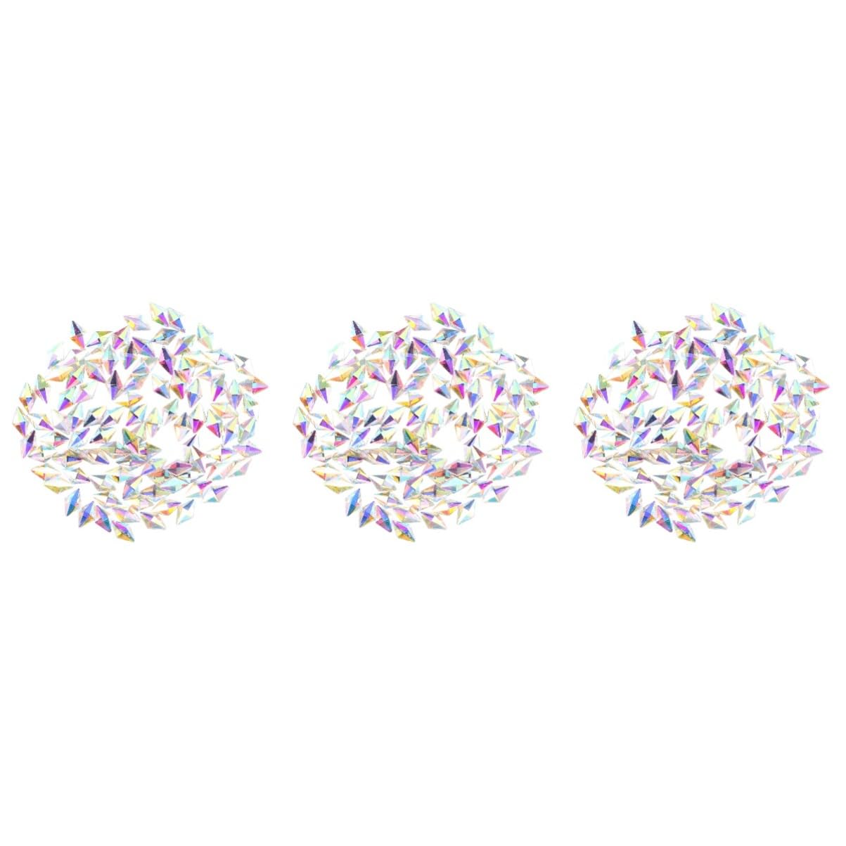 minkissy 300piezas Imitación De Cristales Para Uñas Gemas Forma De Rombo De Accesorios Brillantes Para Arte De Uñas Manualidades y Decoración De Teléfonos