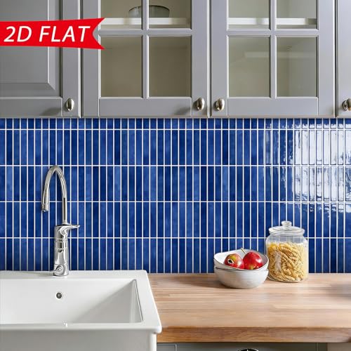 Sticker mural bleu 316 pour sublimer votre salon - 4